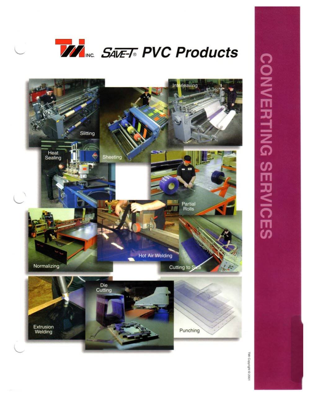 TMI PVC Material Conversion Services Catalogue - TMI, LLC