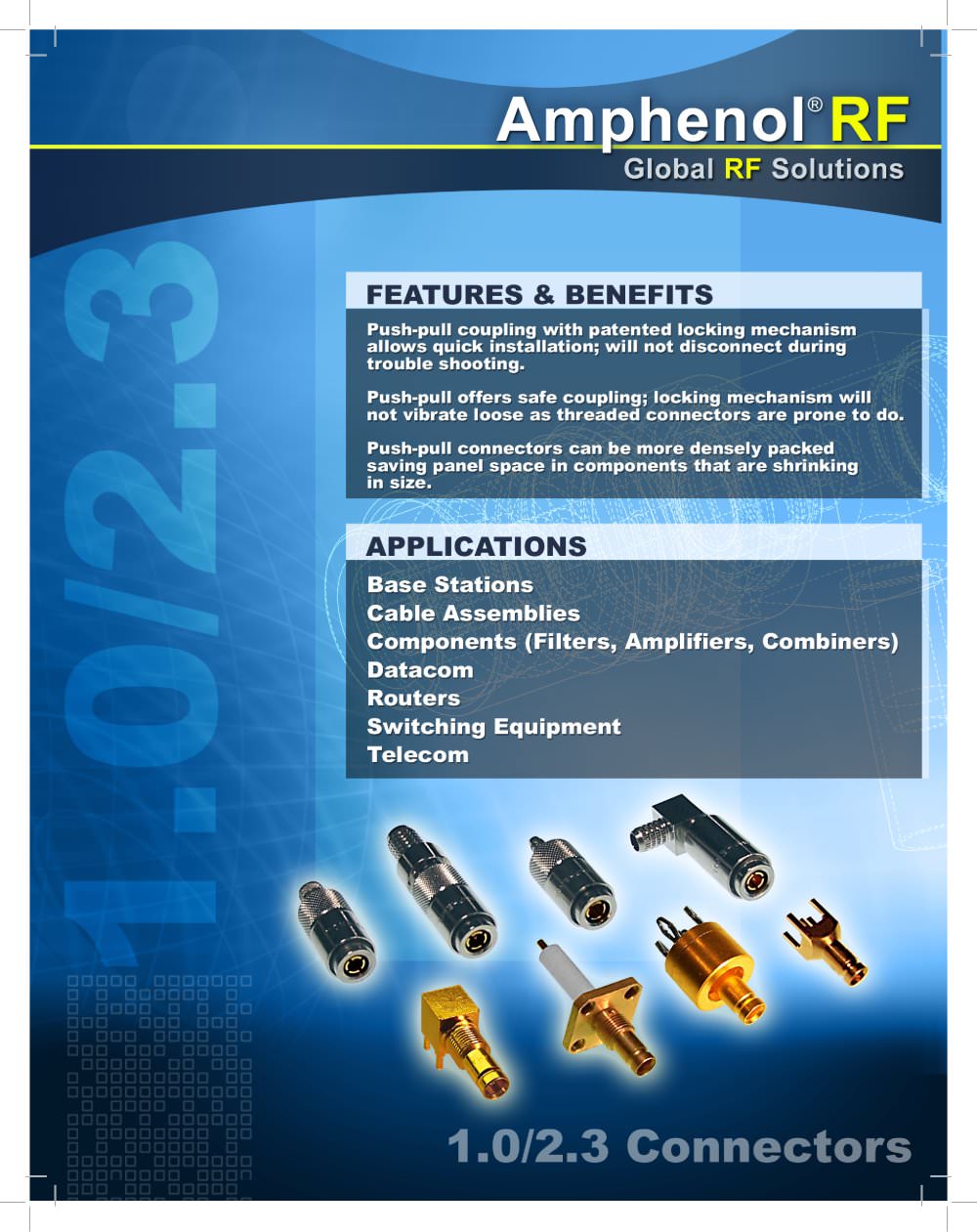 Amphenol RF  	1.0/2.3 Brochure - Amphenol