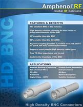   	 Amphenol RF  	HD BNC Brochure