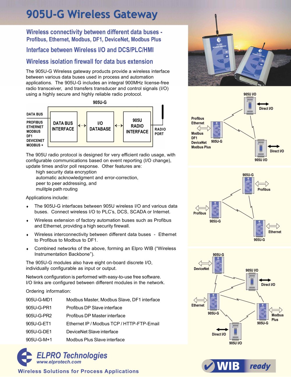 905U-G Wireless Gateway - ELPRO Technologies