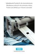 Self-adhesive products for the automotive industry