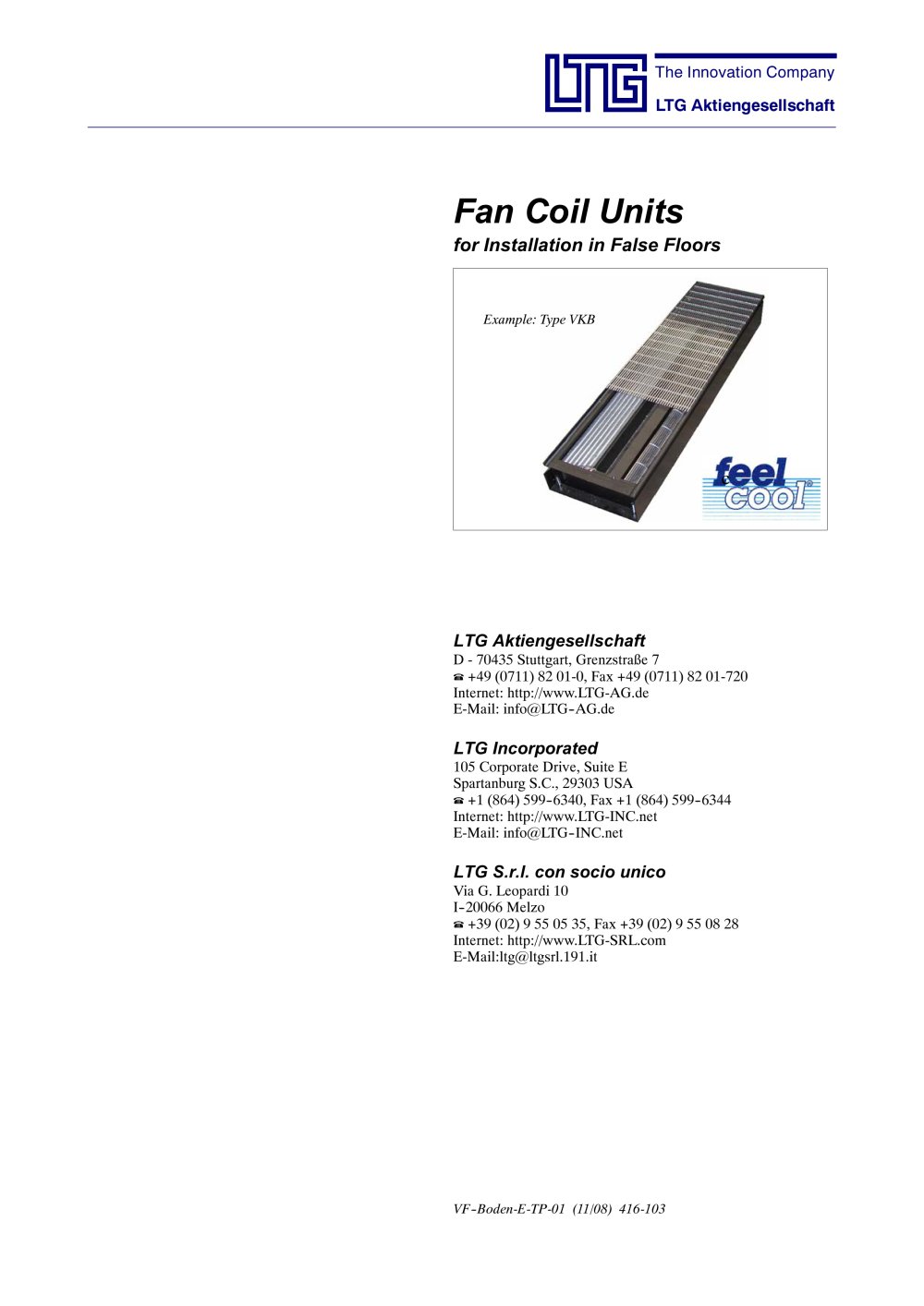 Fancoil Units floor mounted - LTG
