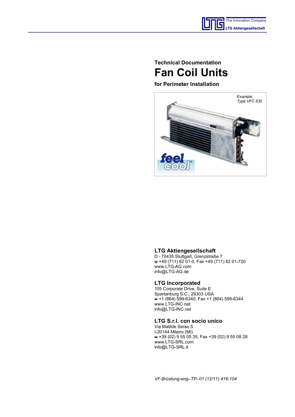 Fancoil Units Perimeter Installation - LTG