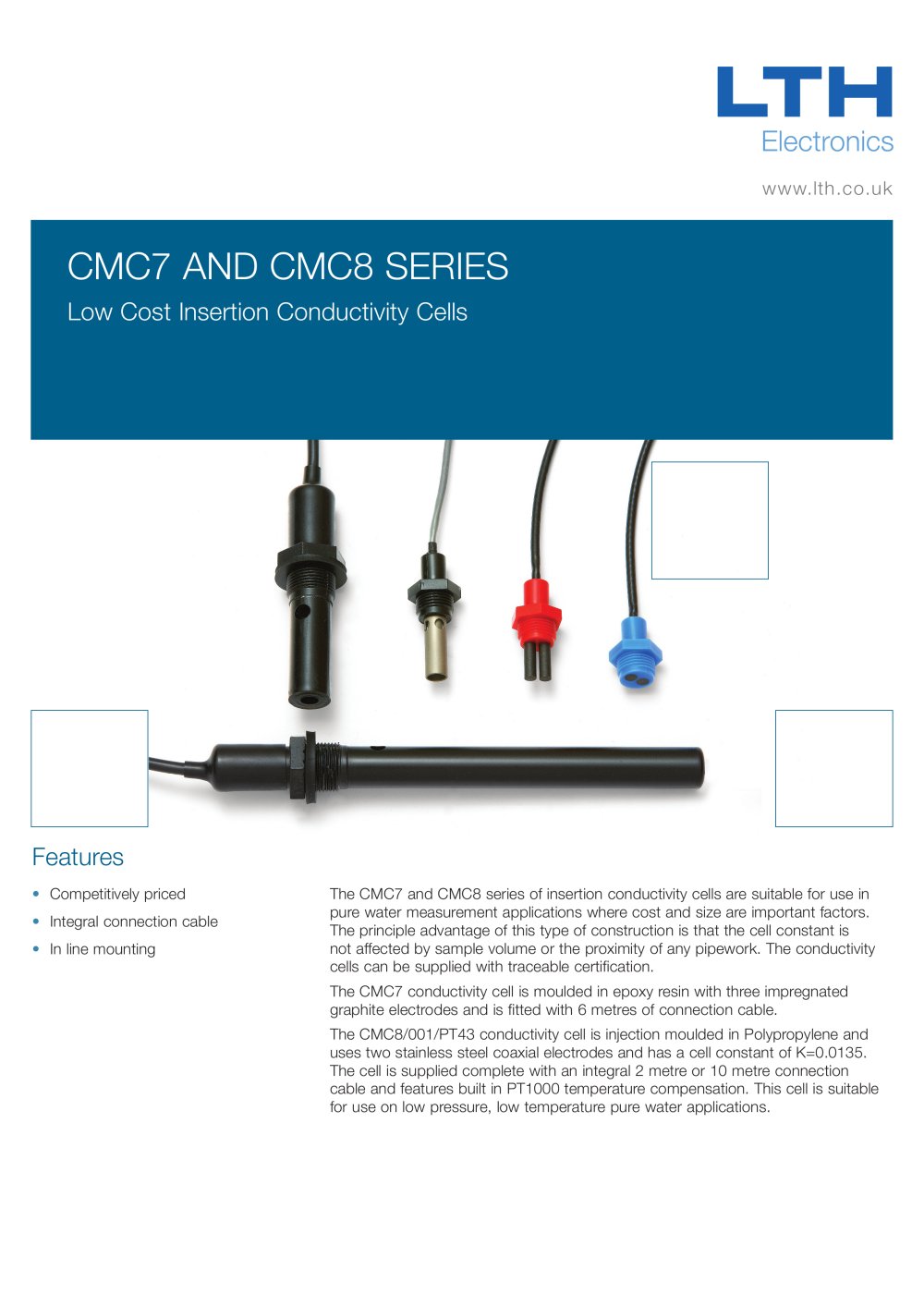 CMC7    Insertion Conductivity Cell - LTH Electronics