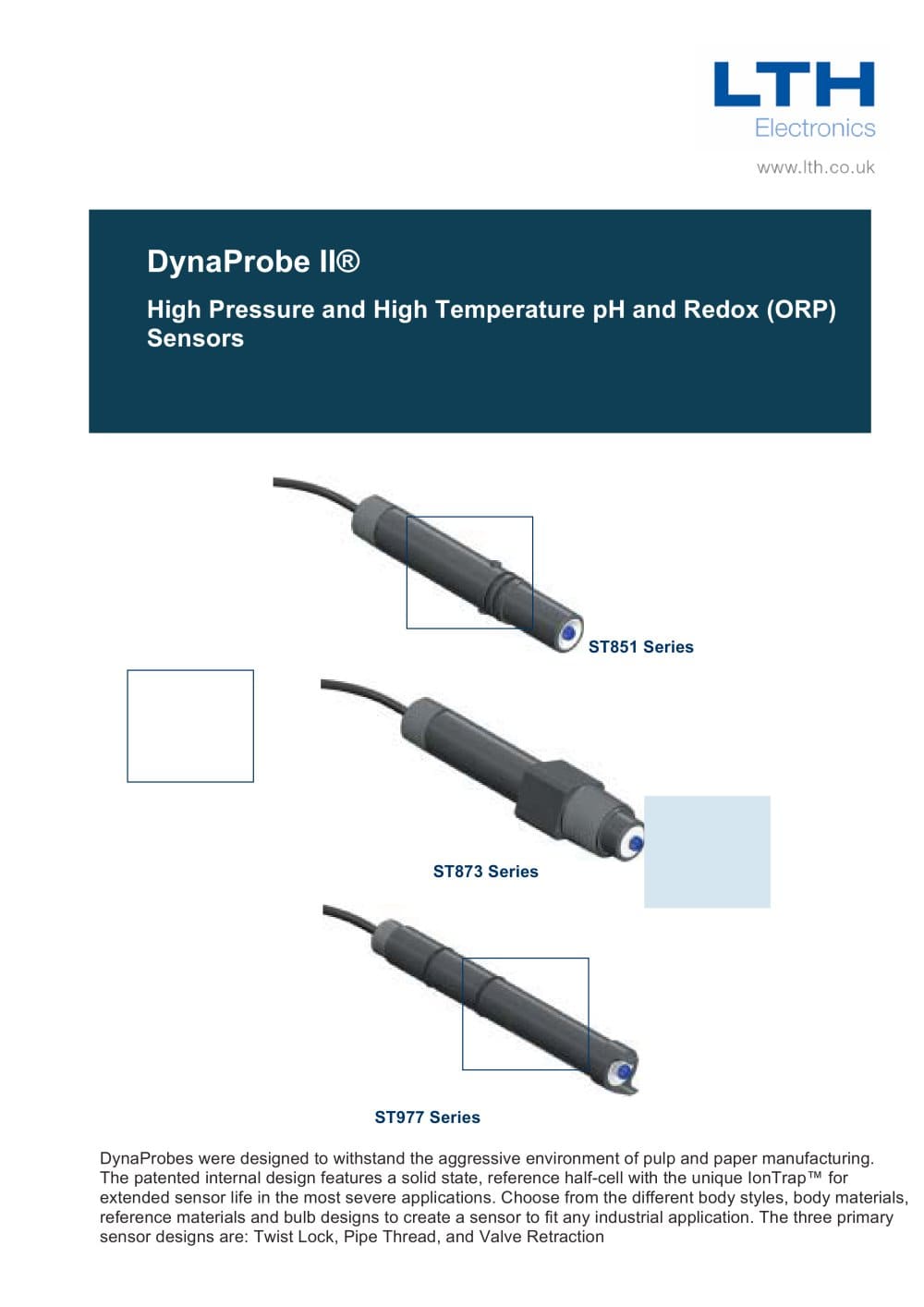 Dynaprobe    pH & Redox Electrode systems - LTH Electronics