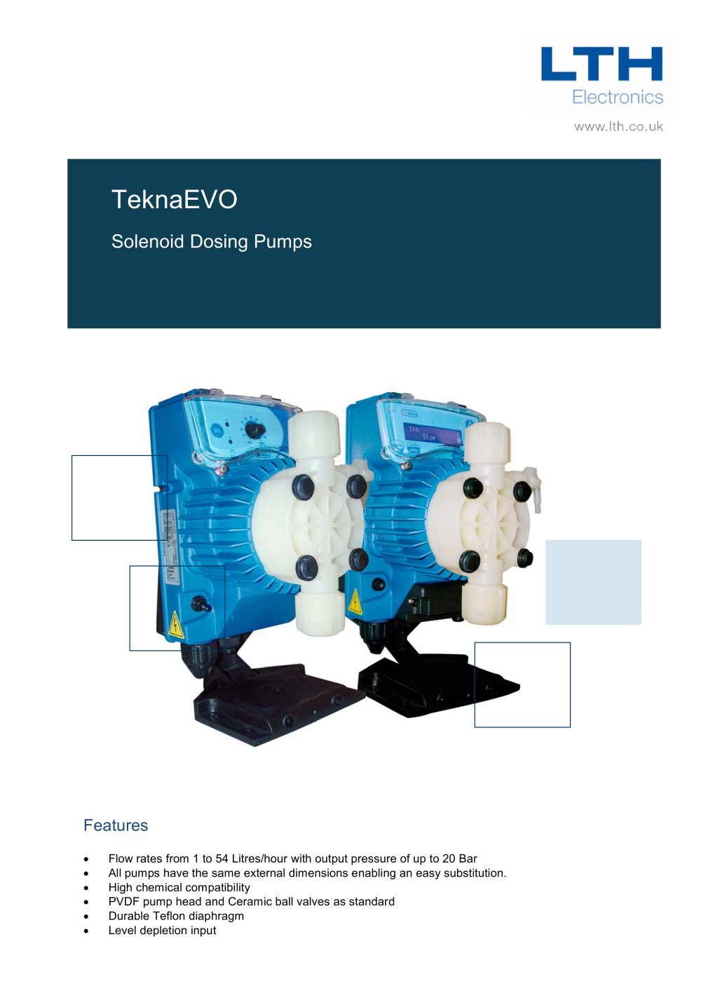 TeknaEvo    Solenoid Dosing Pump - LTH Electronics