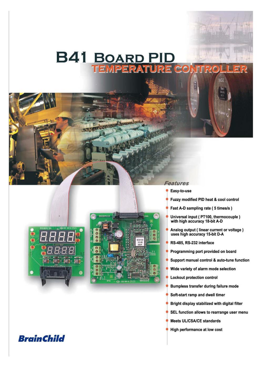 B41 Board PID Temperature Controller - BRAINCHILD ELECTRONIC