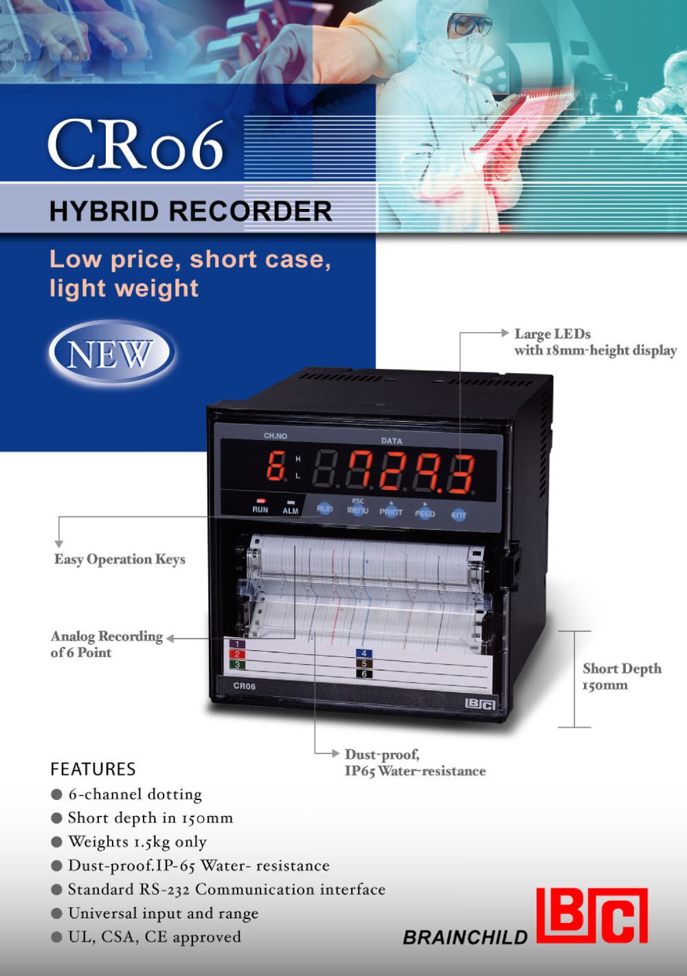 CR06 Hybrid Recorder - BRAINCHILD ELECTRONIC