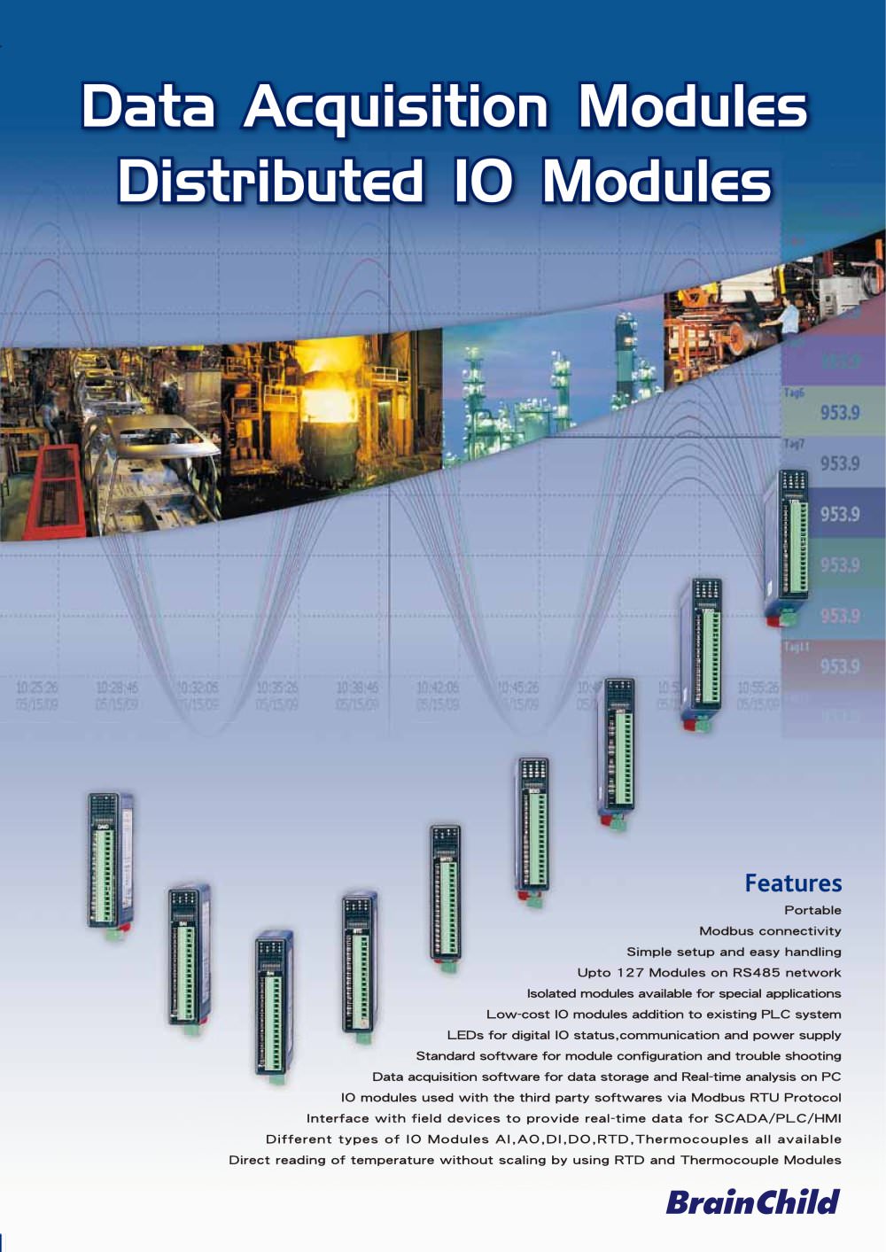 Data Acquisition Modules - Distributed IO Modules - BRAINCHILD ELECTRONIC