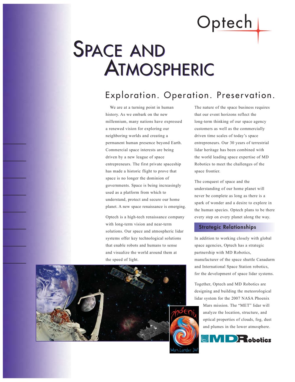 Space Lidar Systems - Optech