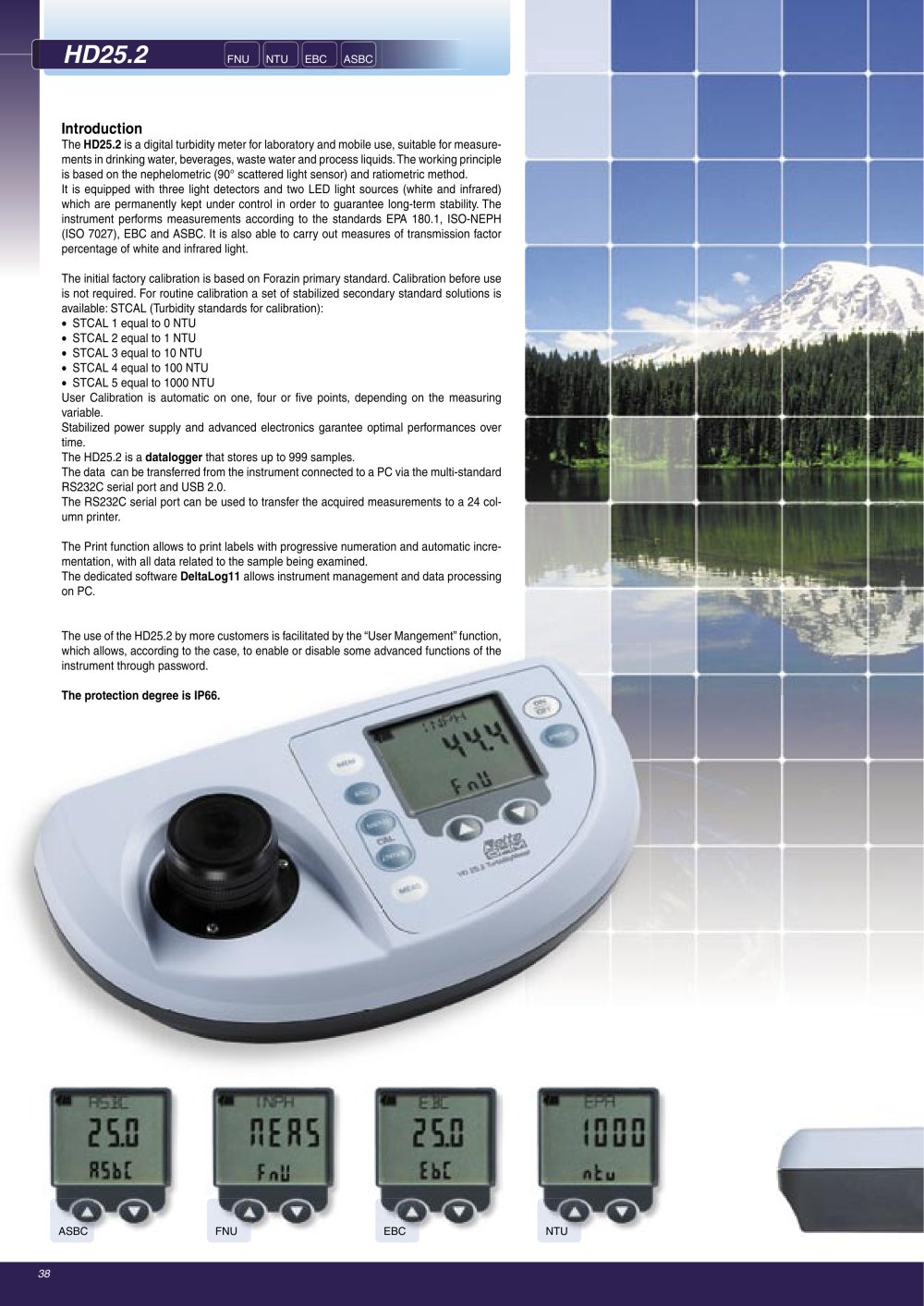 Instrument Benchtop Turbidity HD 25.2 - Delta Ohm