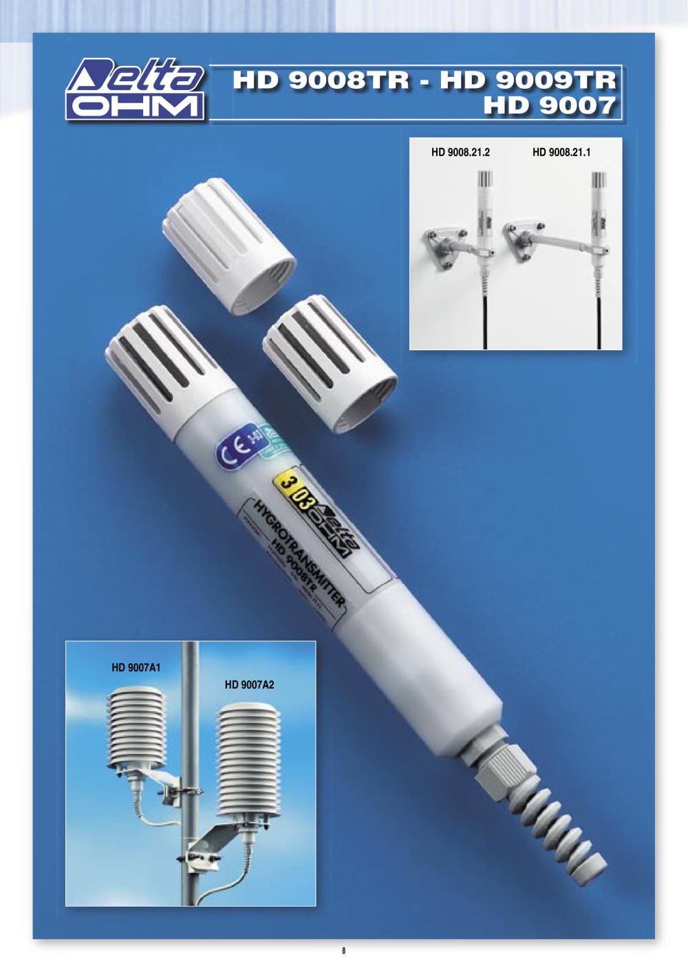 TEMPERATURE AND HUMIDITY TRANSMITTERS, MULTIPLATE RADIATION SHIELD - Delta Ohm