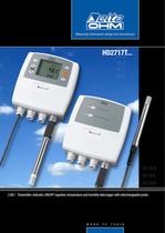 Transmitter, indicator, ON/OFF regulator, temperature and humidity data logger with interchangeable probe