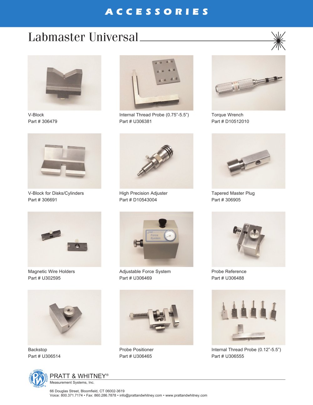 LabMaster Universal Accessories - Pratt & Whitney