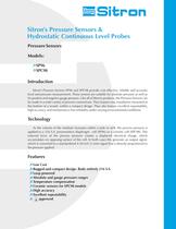 Sitron's Line Of Pressure Sensors and Hydrostatic Level Transmitters