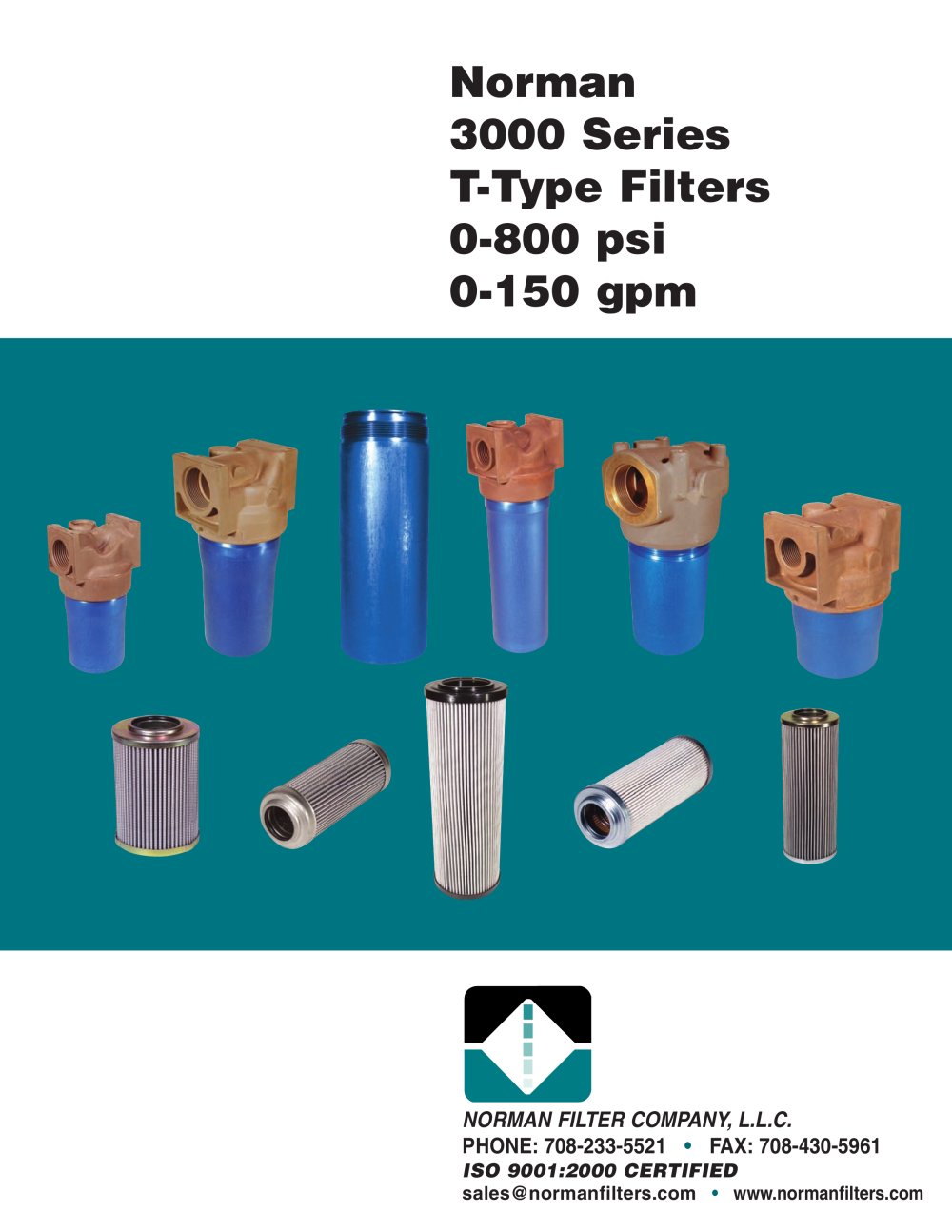 Norman 3000 Series Meduim Pressure Filter - Norman Filters Co.