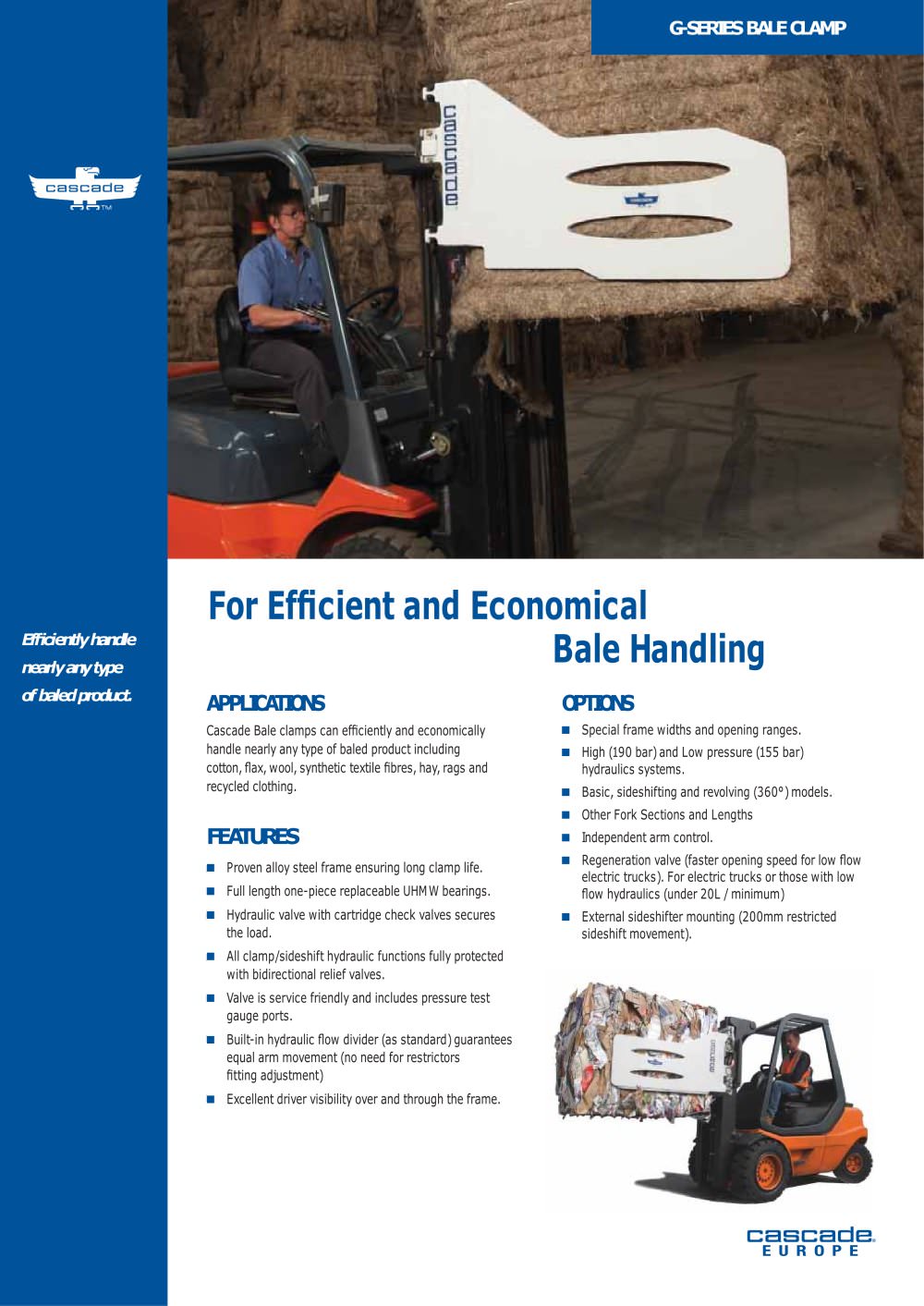 G Series Bale Clamps - Cascade