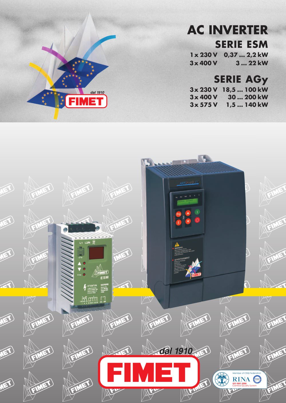 frequency converter SERIE ESM - FIMET Motori & Riduttori S.p.a.