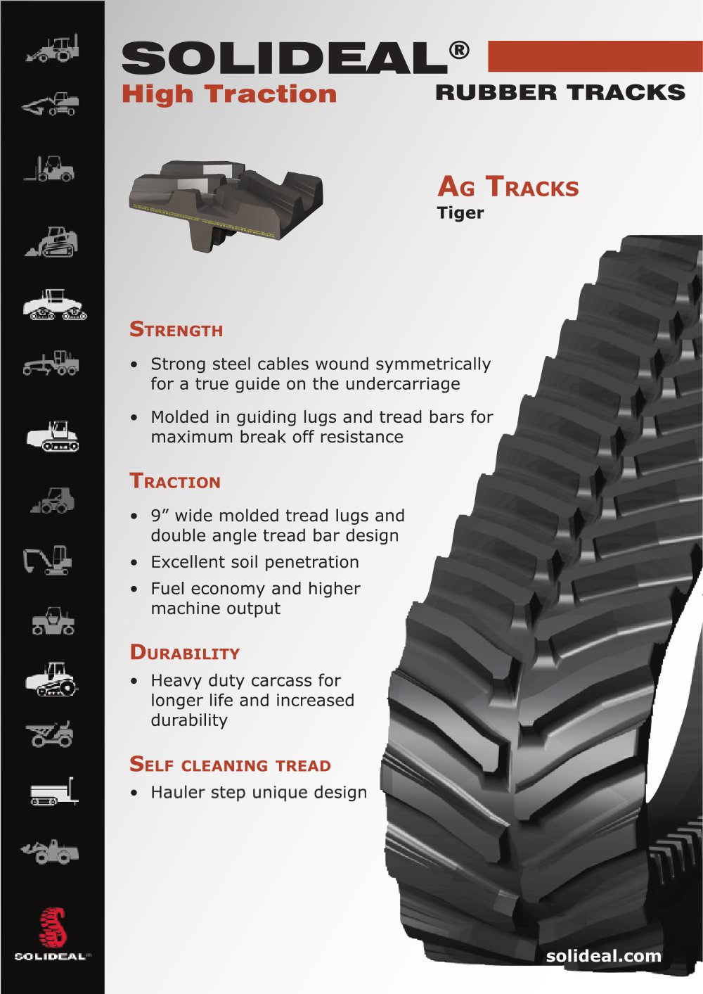 SOLIDEAL Agricultural Tracks & Mid Rollers - SOLIDEAL INTERNATIONAL