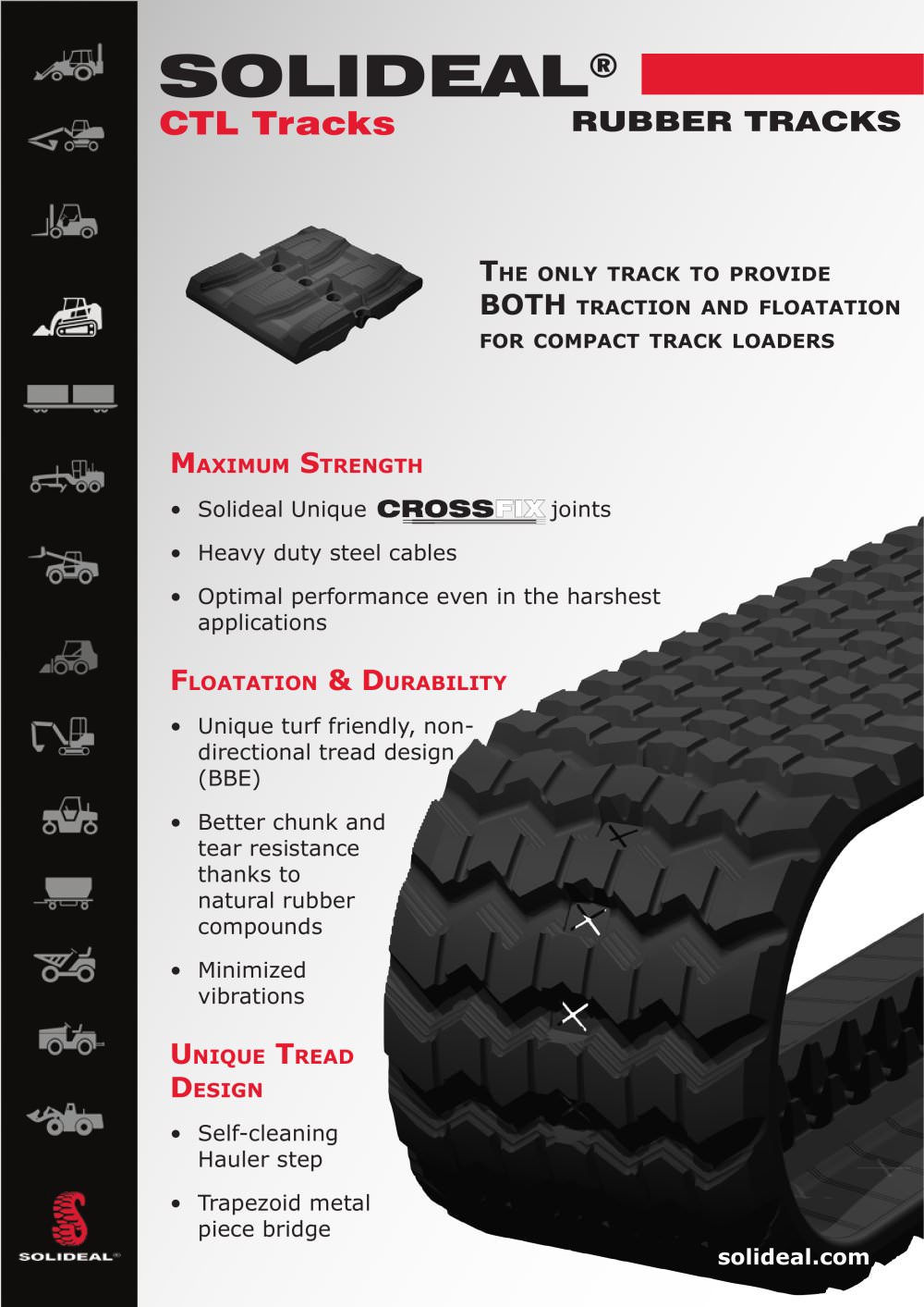 SOLIDEAL Compact Track Loader Tracks - SOLIDEAL INTERNATIONAL
