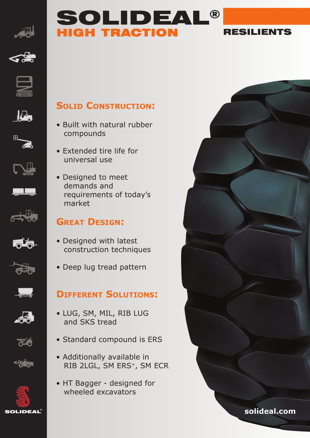 SOLIDEAL HIGH TRACTION RESILIENTS - SOLIDEAL INTERNATIONAL