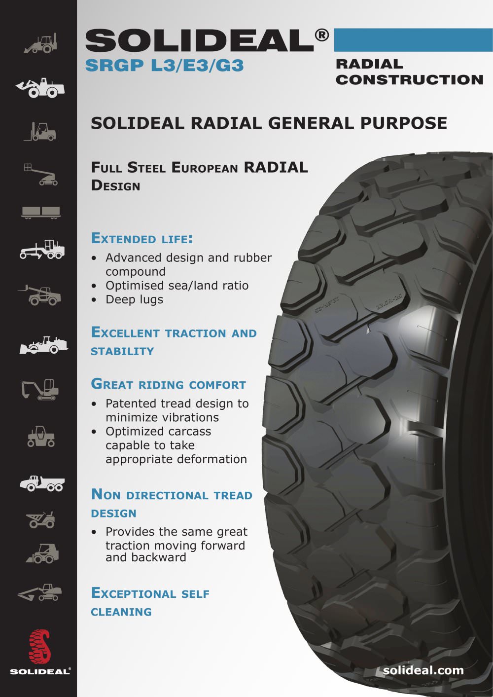 SOLIDEAL&reg; SRGP L3/E3/G3 RADIAL CONSTRUCTION - SOLIDEAL INTERNATIONAL