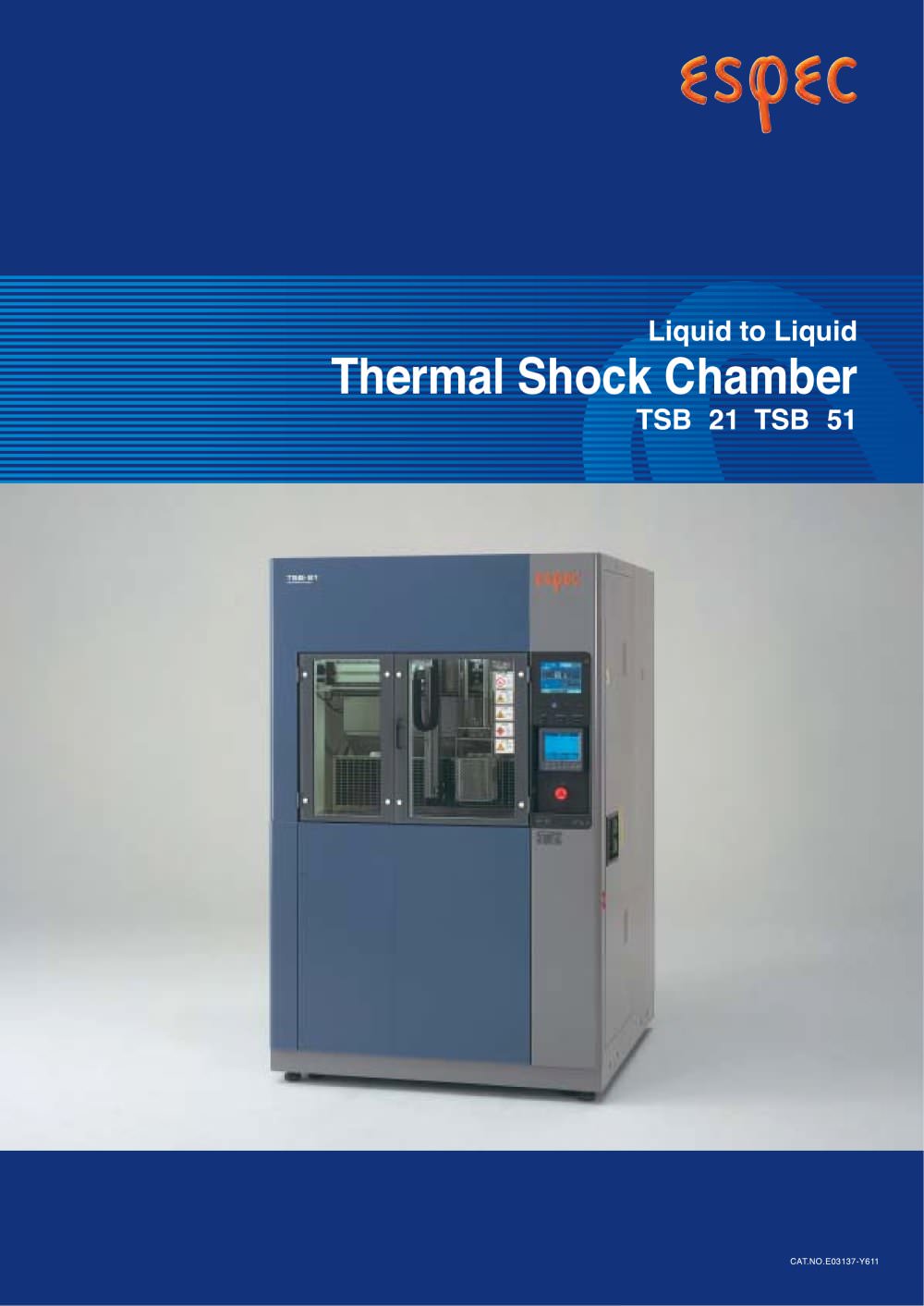TSB Liquid Thermal Shock PDF Catalog - ESPEC NORTH AMERICA