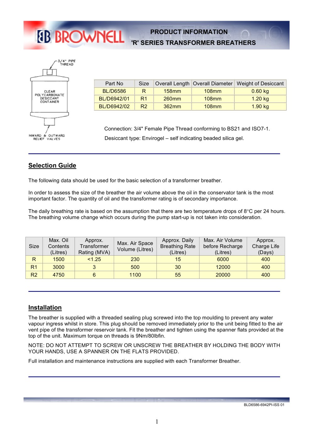 R series - Brownell Ltd