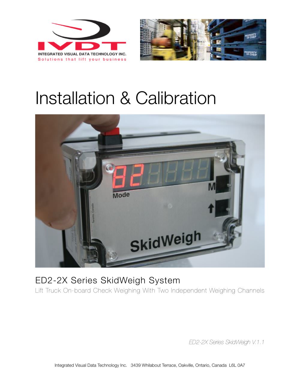 Automatic Load Weight Verification for Rough Terrain Lift Trucks - IVDT