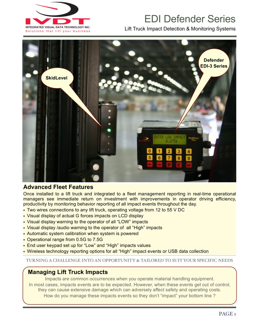 Automatic Load Weight Verification with On-board Printer Interface - IVDT