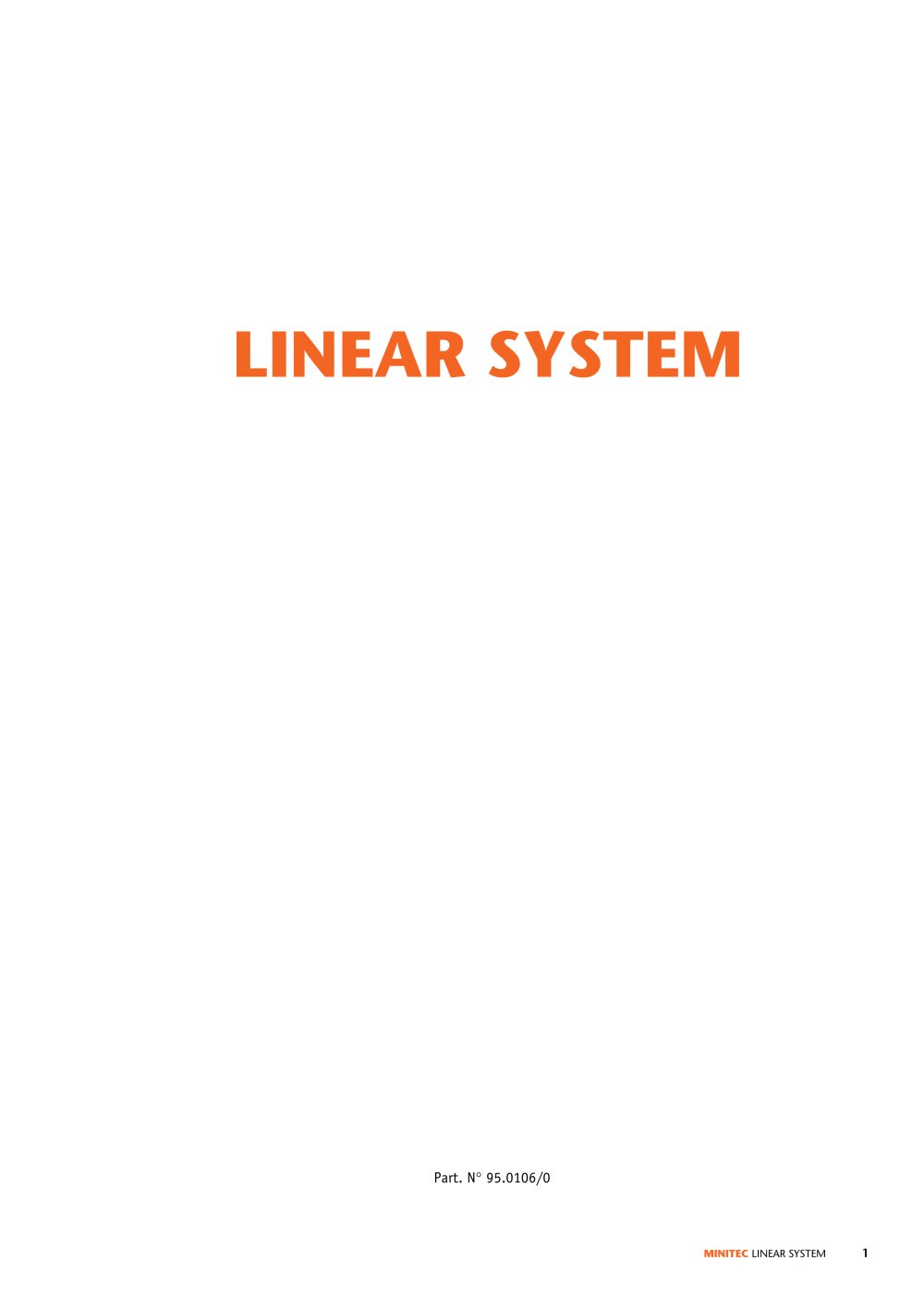 MiniTec Linear system - Minitec