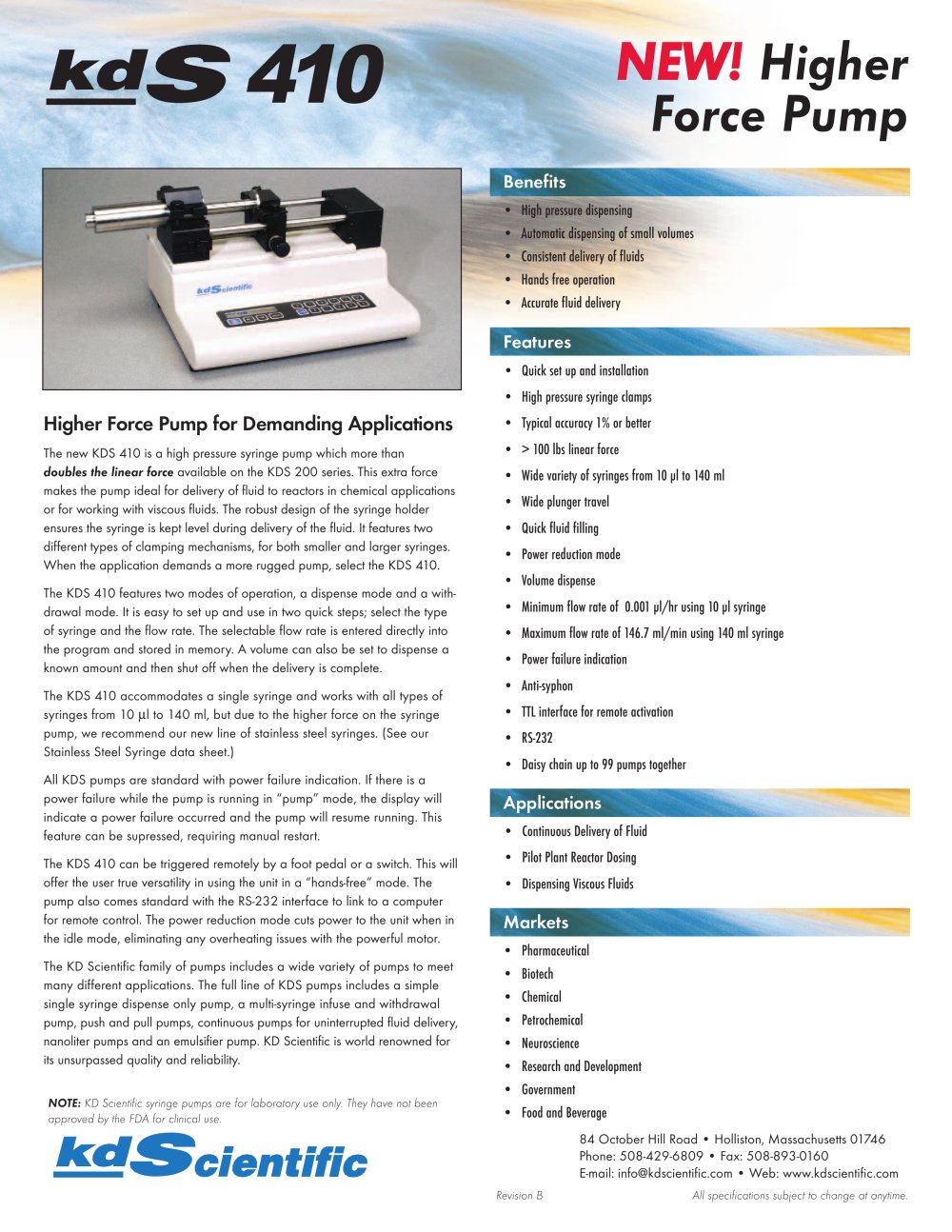 High Pressure Pump - KDS