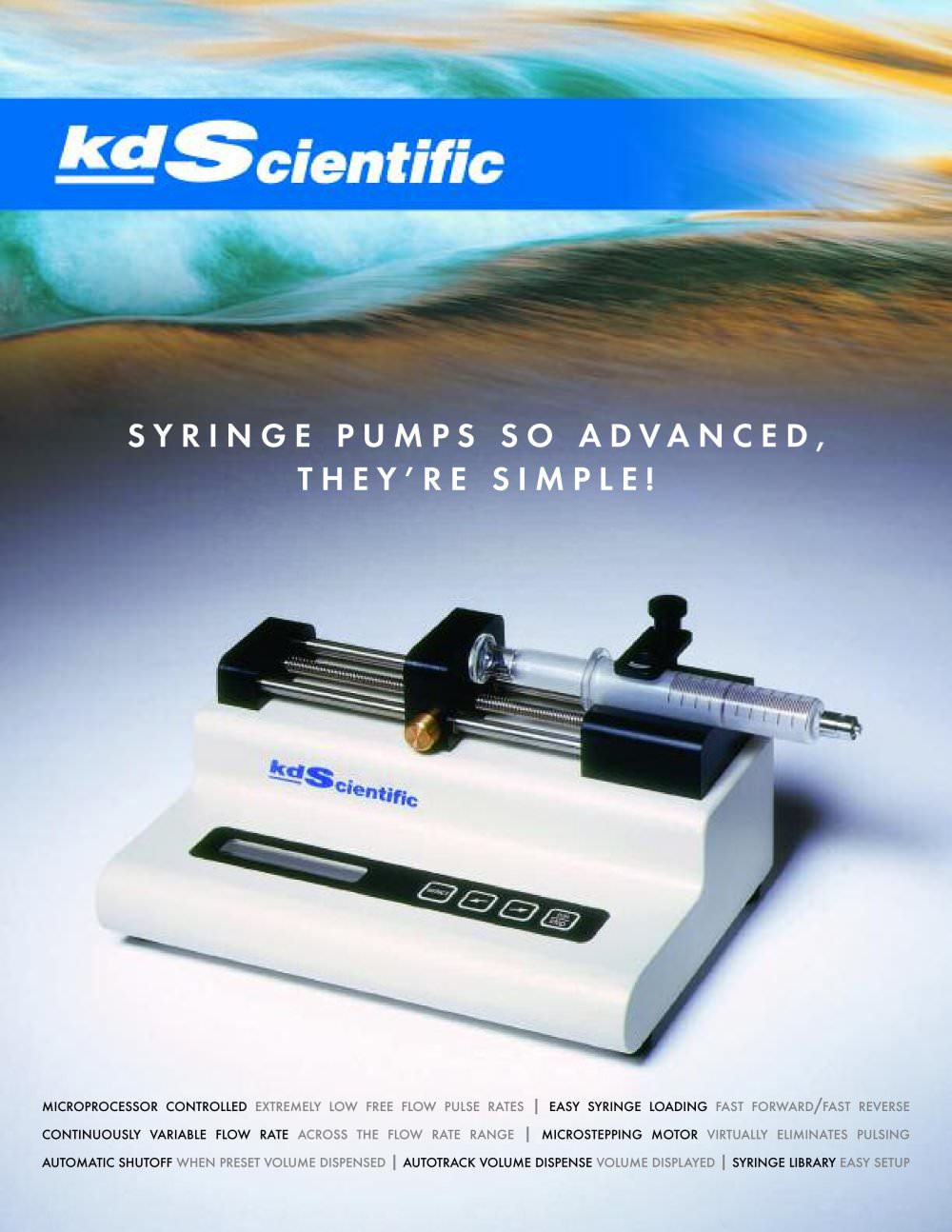 KD Scientific syringe pump brochure - KDS