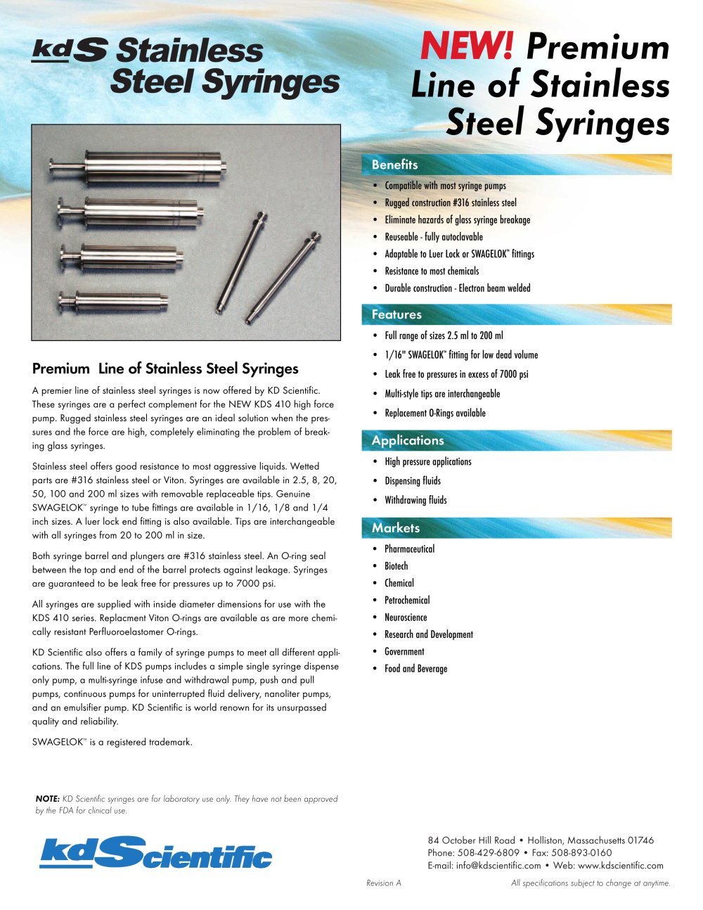 Stainless Steel Data Sheet - KDS