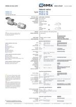cartridge valves  	PCD-1 / PCD-2 10