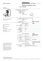 pressure control valves HPB 08
