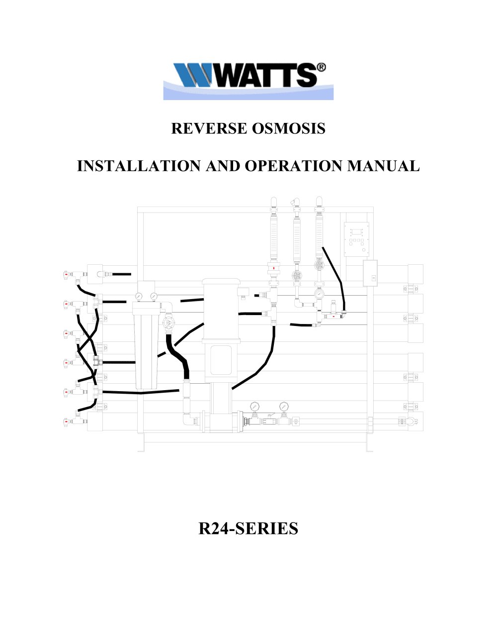 10 gpm Commercial RO w/ Adjustable Recovery - Watts Water Technologies