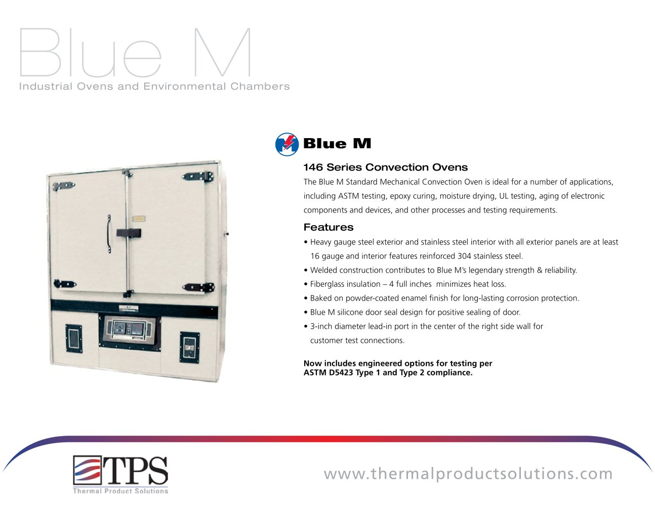Blue M Mechanical Convection Industrial Ovens for ASTM Testing - TPS