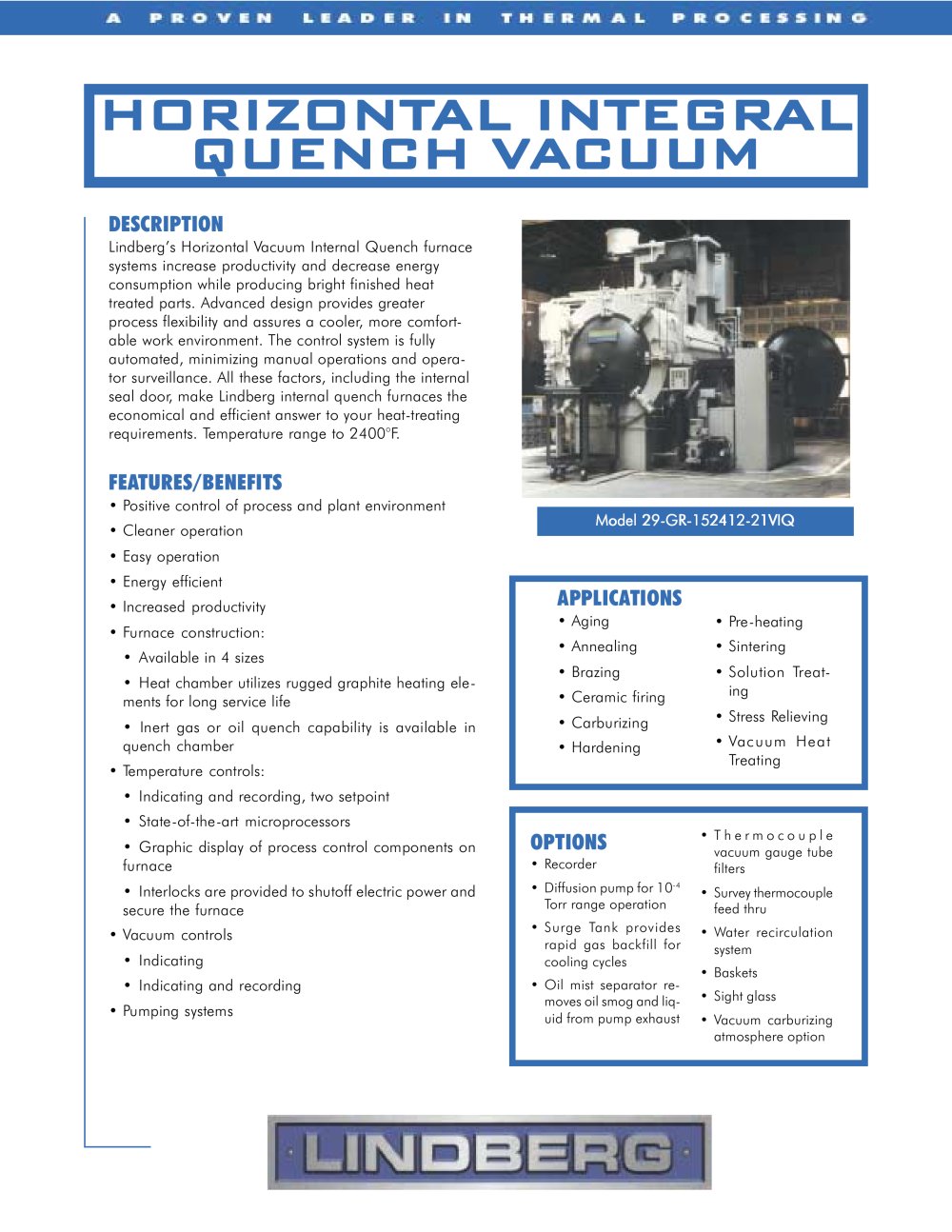 Horizontal Integral Quench Vacuum - TPS