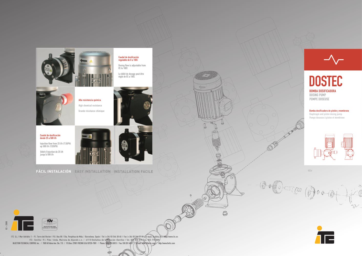 Diaphragm and piston Electic Dosing Pumps - ITC