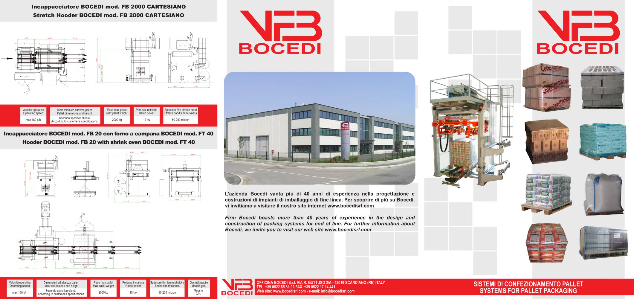 BOCEDI - SYSTEMS FOR PACKING PALLETS - Officina Bocedi