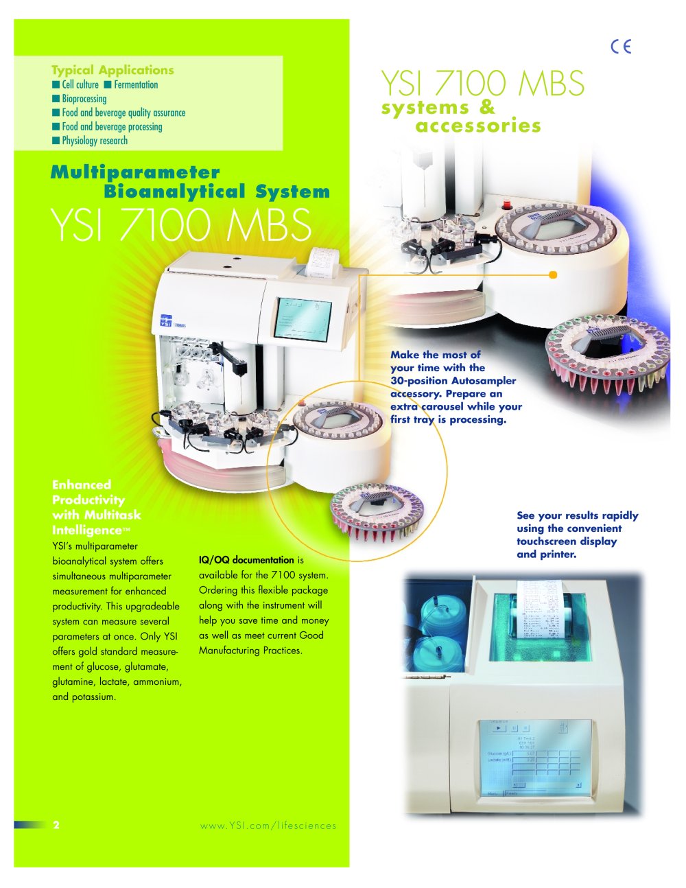 YSI 7100 - YSI Life Science