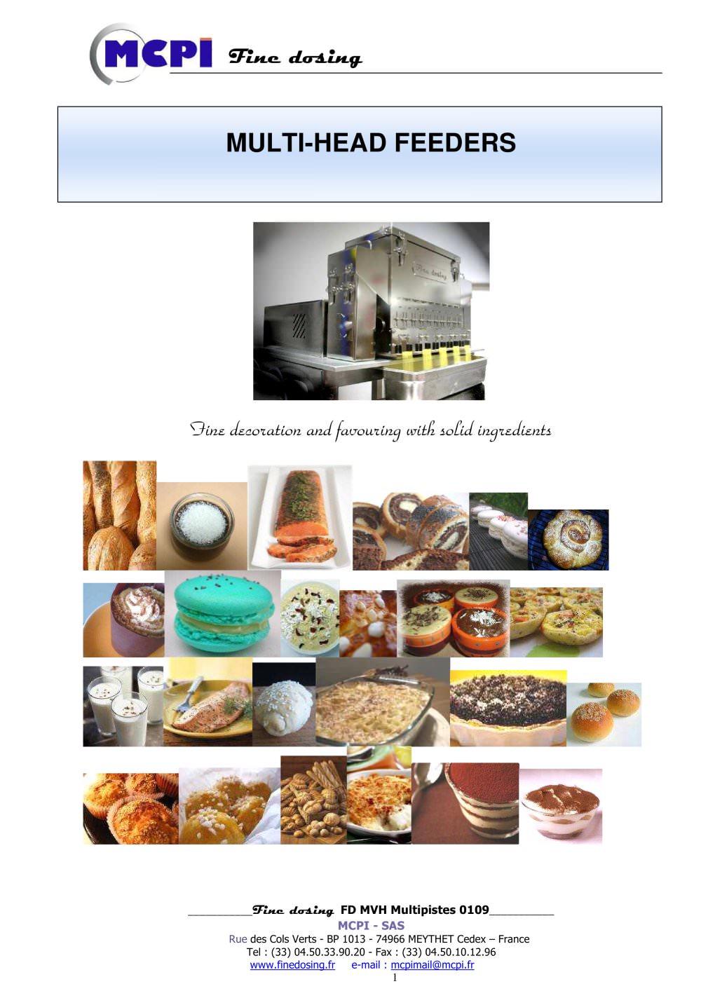 Multi head feeder - MCPI SAS