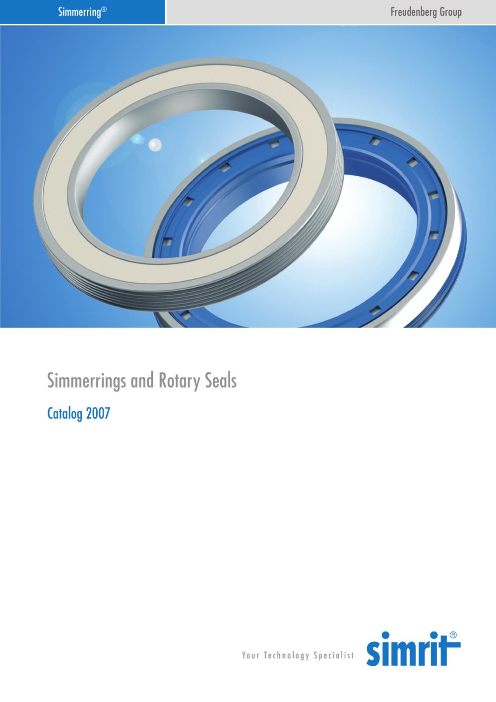 Catalogue 2007 Simmerrings and Rotatory Seals - Simrit