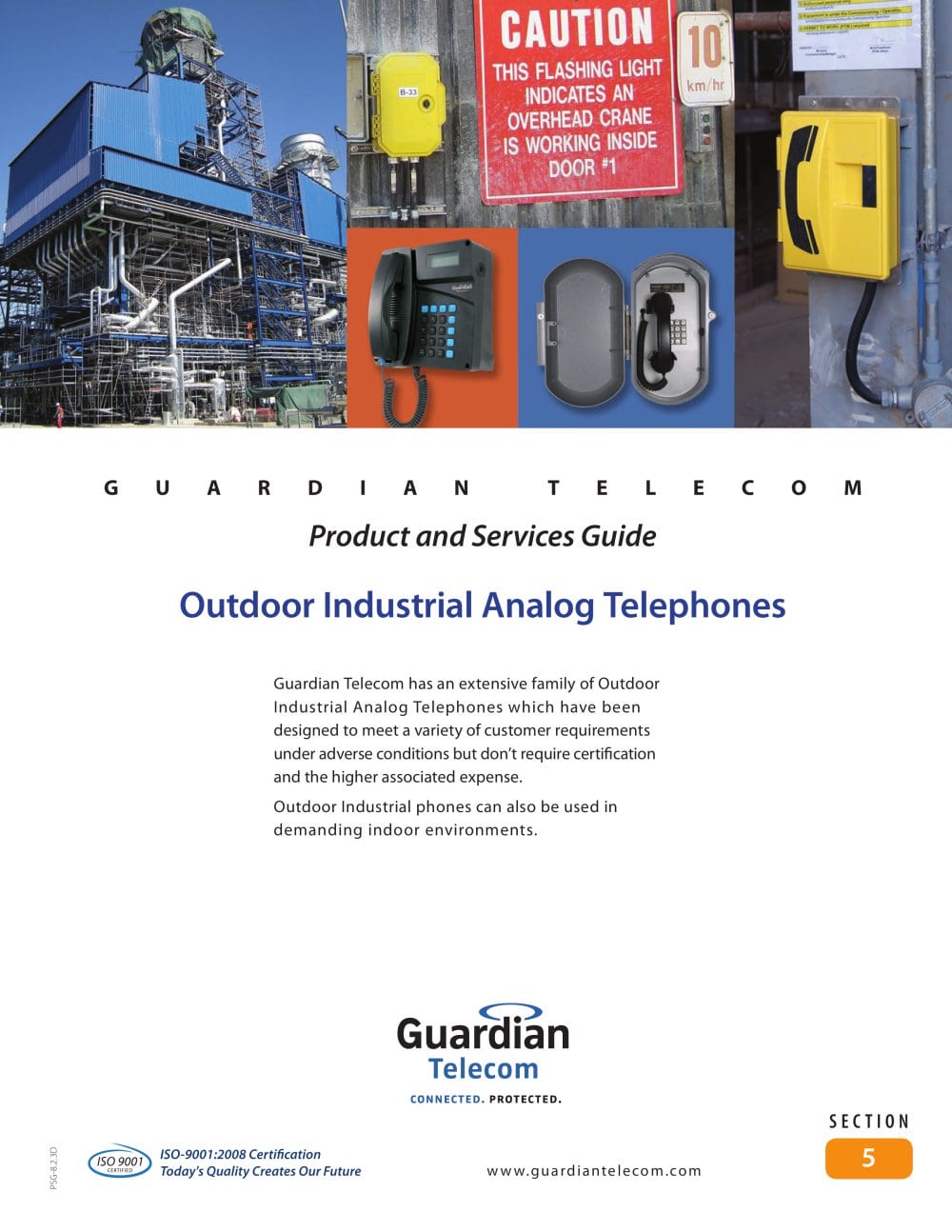 PSG7 Sec 05 Outdoor/Indoor Industrial Telephones - Guardian Telecom