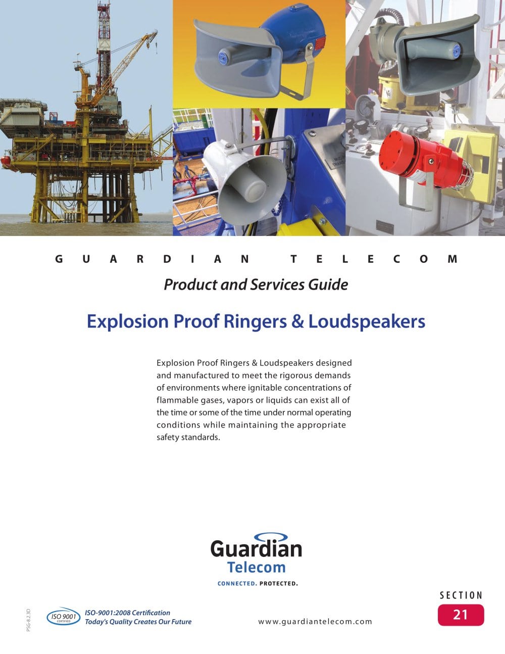 PSG7 Sec 21 ATEX-IEC Ringers & Loudspeakers - Guardian Telecom