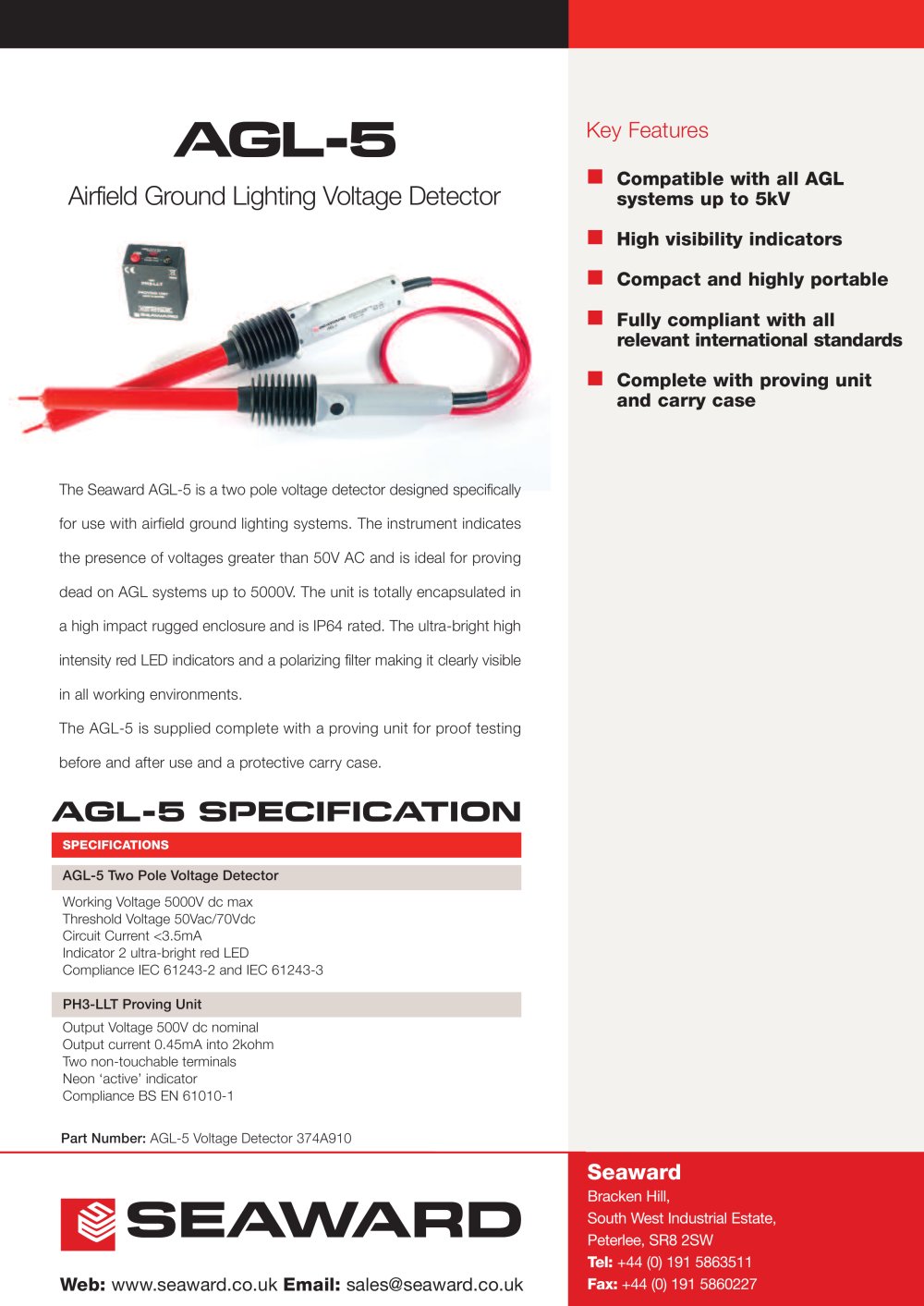 Aircraft Ground Lighting - AGL5 Datasheet - Seaward
