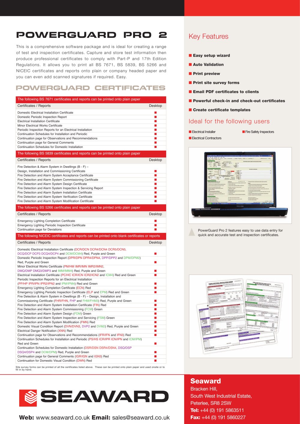PowerGuard Pro 2 Datasheet - Seaward