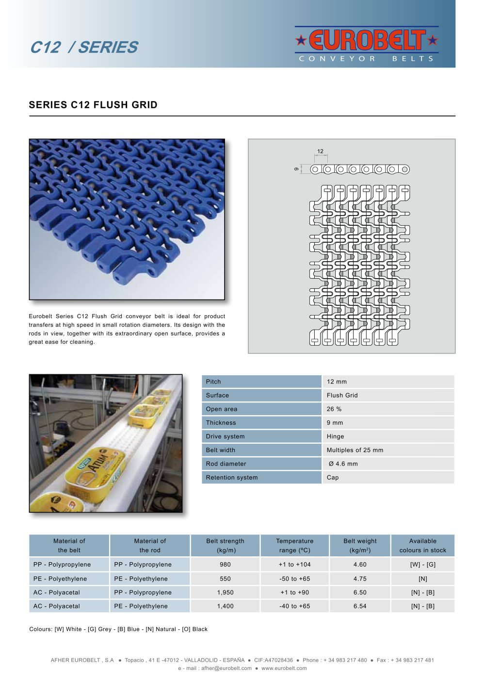 C12 � Flush Grid - Afher Eurobelt