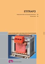 ETITRAFO: SINGLE PHASE LOW VOLTAGE TRANSFORMERS